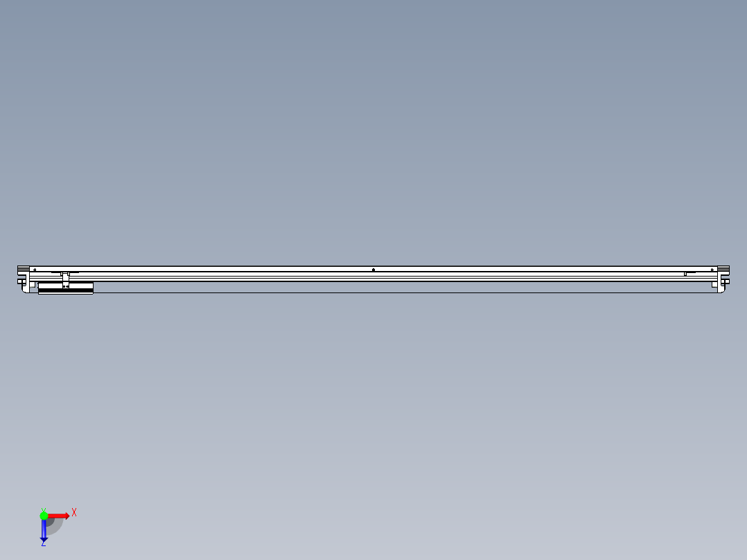 威洛博VL系列直线电机模组-VL14S2-S1800俯视图