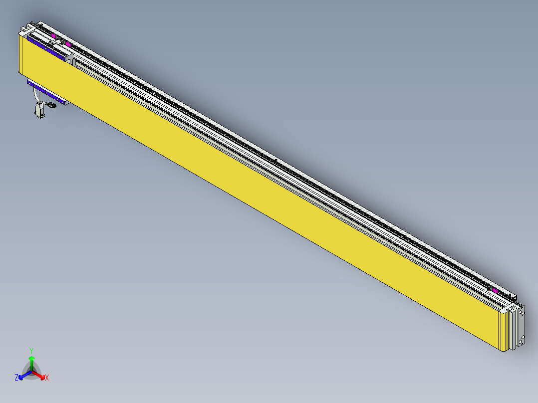 威洛博VL系列直线电机模组-VL14S2-S1800正等轴测图