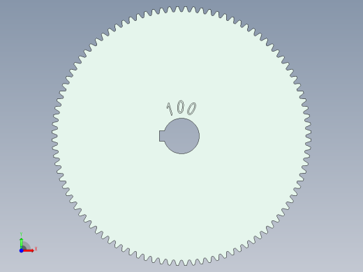 20款齿轮啮合 STP前视缩略图