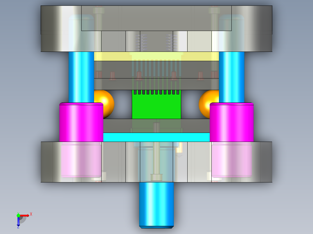 氢燃料电池双极板ok(1)俯视图