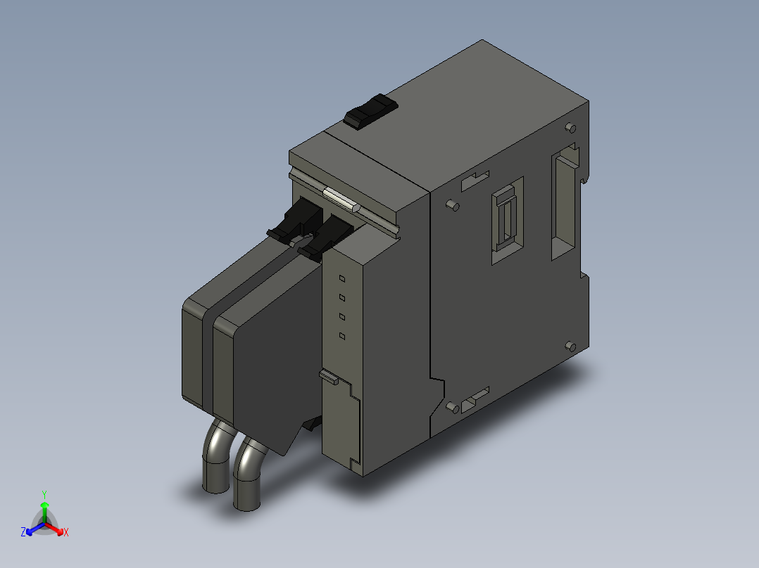 基恩士KV-MC40V_kc图纸模型主视图