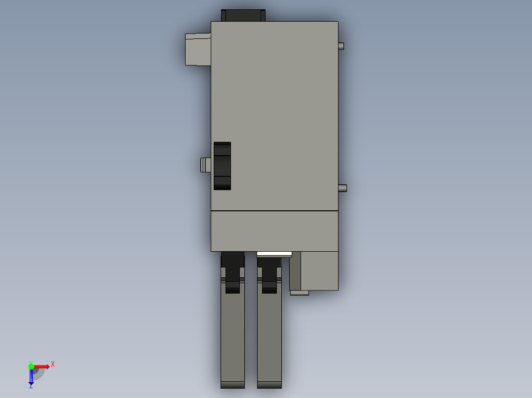 基恩士KV-MC40V_kc图纸模型俯视图