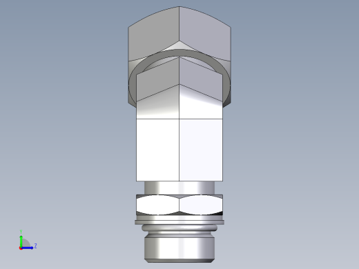 卡套式工业通用硬管接头EO_Adjustable_locknut_45_deg_elbow_VEE18ZLMORCF左视缩略图