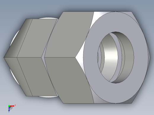 卡套式工业通用硬管接头EO_Adjustable_locknut_45_deg_elbow_VEE18ZLMORCF俯视缩略图