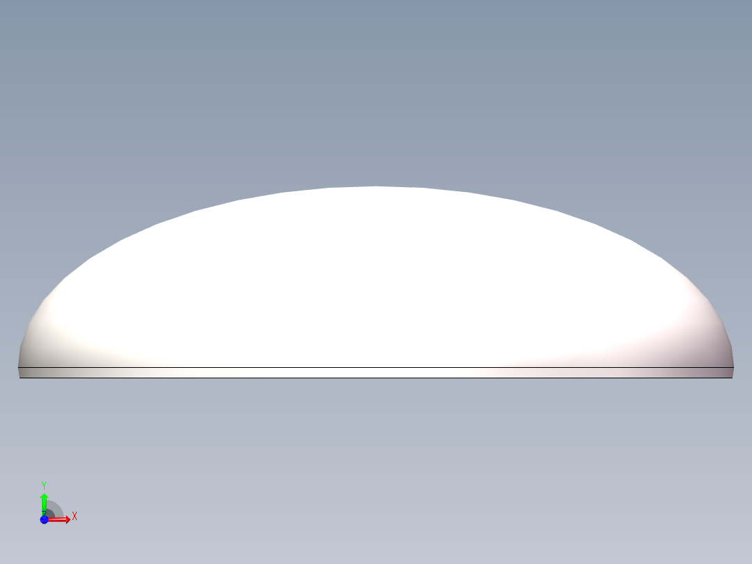 EHA椭圆形封头DN2700前视图