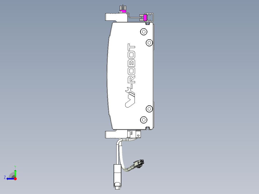 威洛博VL系列直线电机模组-2VL22H2-S600右视图