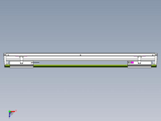 威洛博VL系列直线电机模组-2VL22H2-S600俯视缩略图