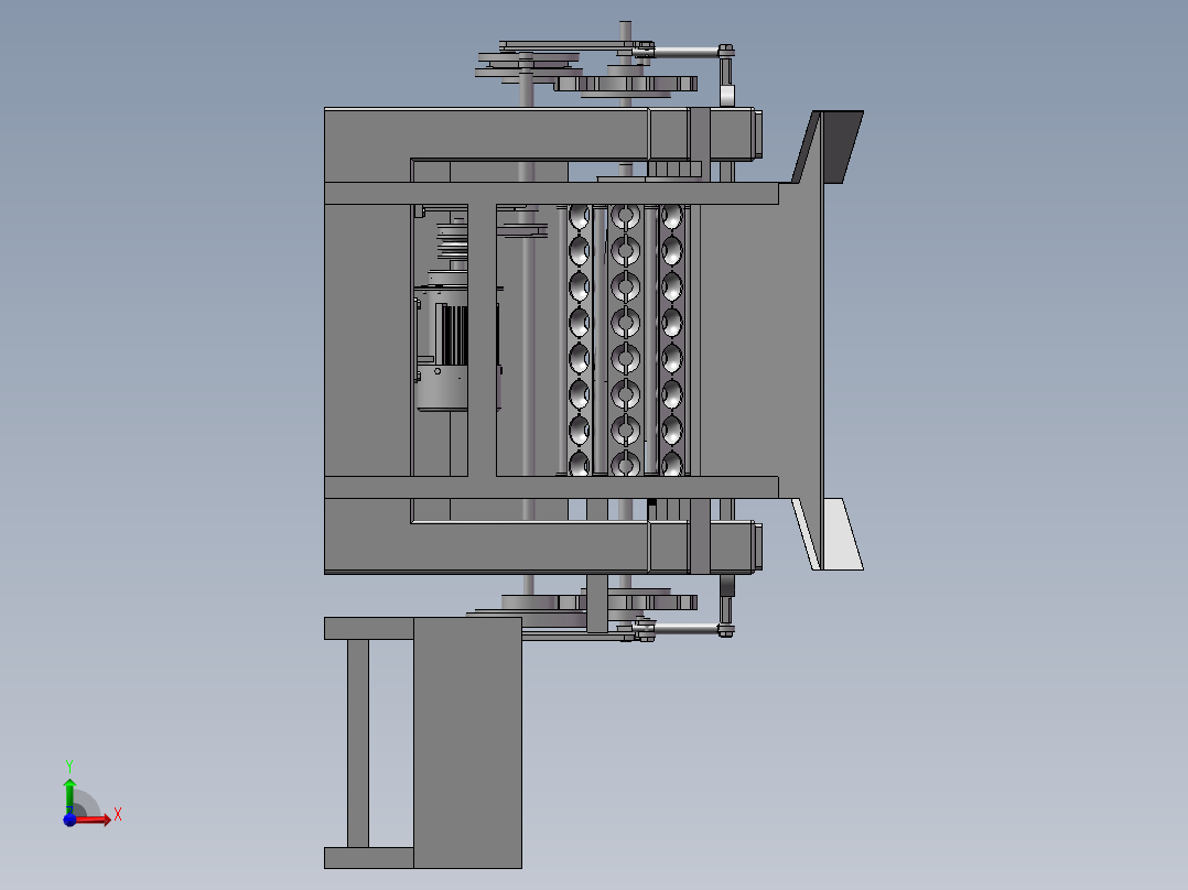 水果去核机前视图