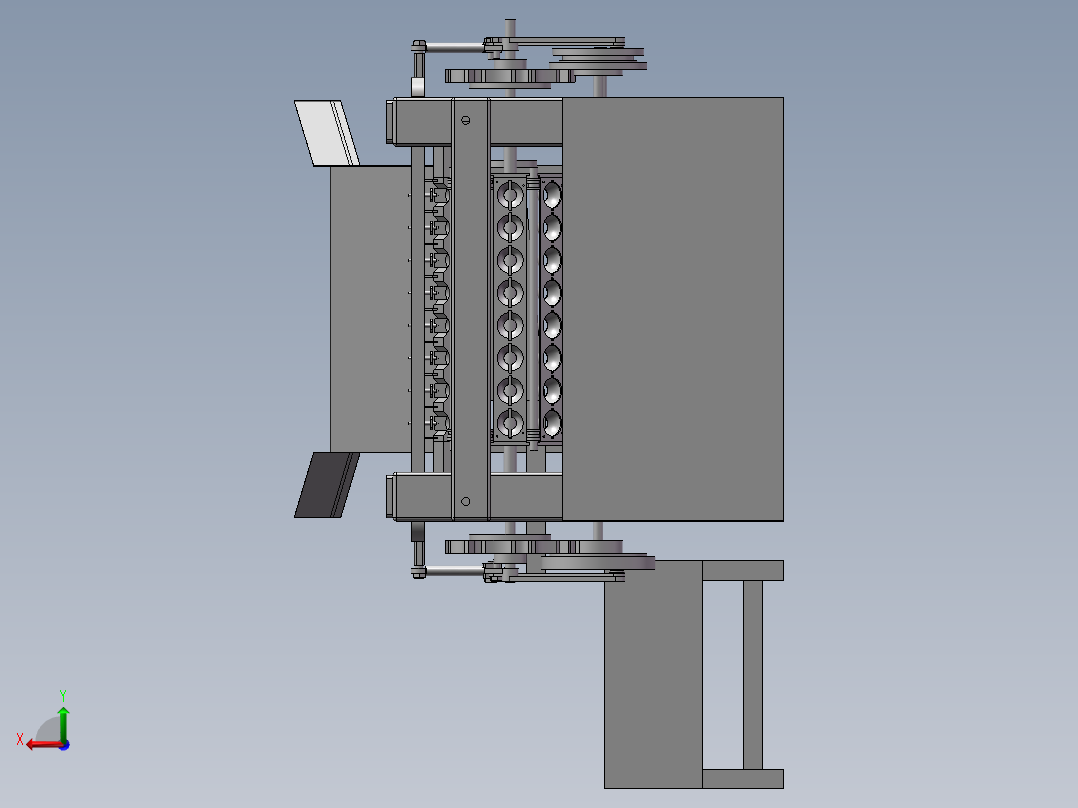 水果去核机后视图