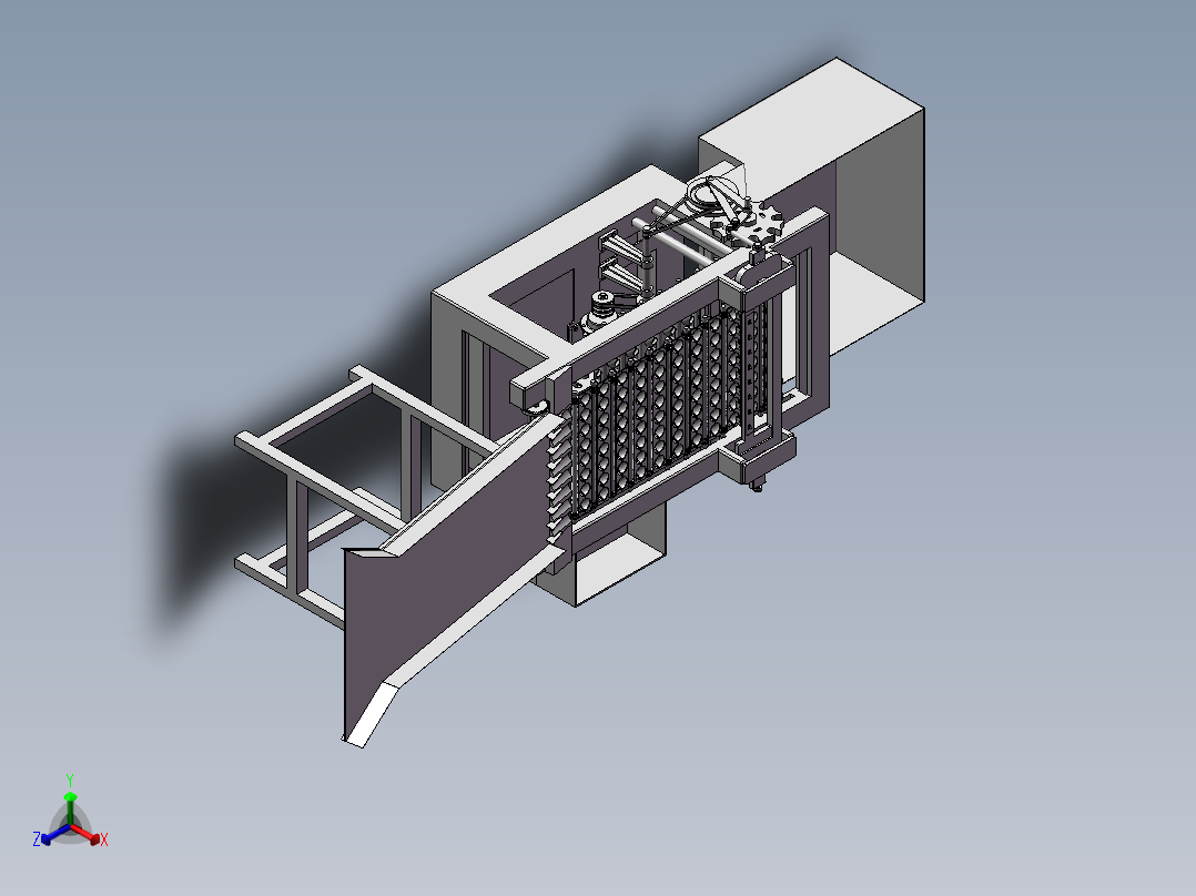 水果去核机正等轴测图