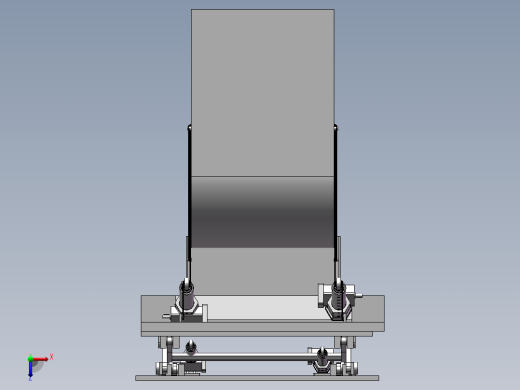 垃圾倾倒装置设计俯视缩略图