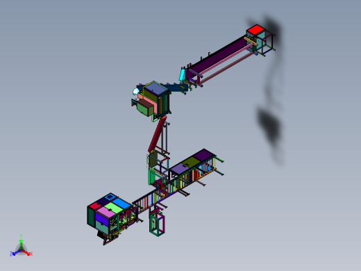 五金配件流水装袋装箱产线