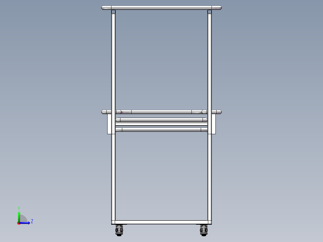 电脑桌设计图纸左视图