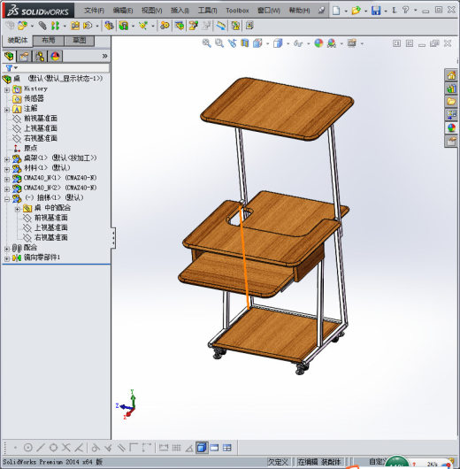 电脑桌设计图纸缩略图