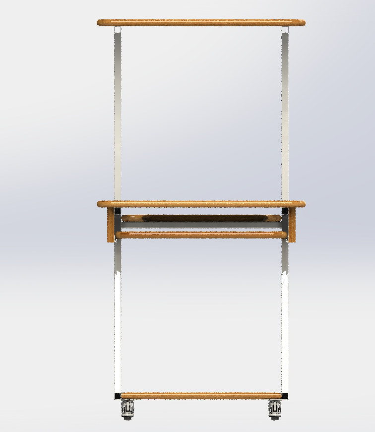 电脑桌设计图纸