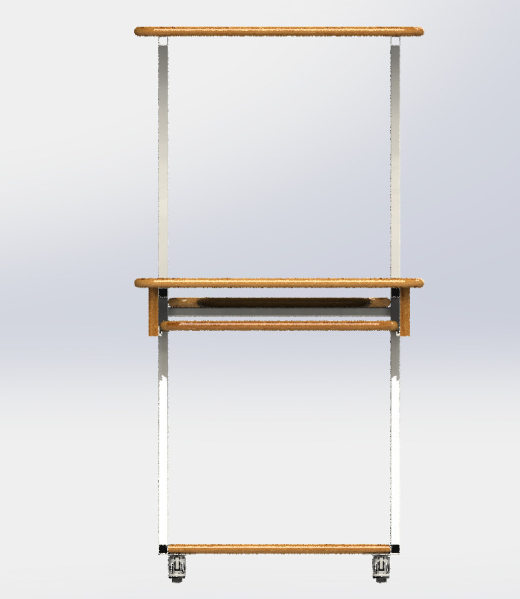 电脑桌设计图纸缩略图