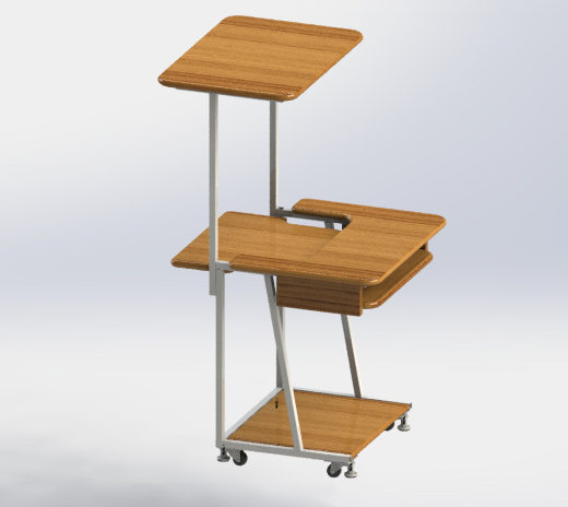 电脑桌设计图纸缩略图