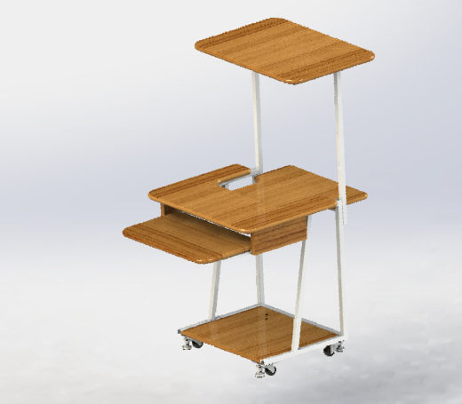 电脑桌设计图纸缩略图