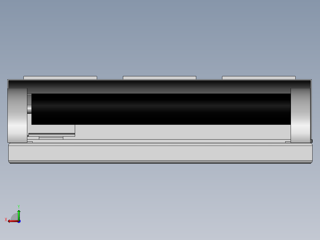 跑步机模型后视图