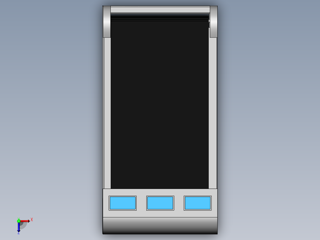 跑步机模型俯视图