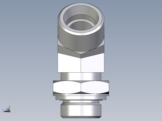 卡套式工业通用硬管接头EO_Adjustable_locknut_45_deg_elbow_VEE20SROMDCF右视缩略图