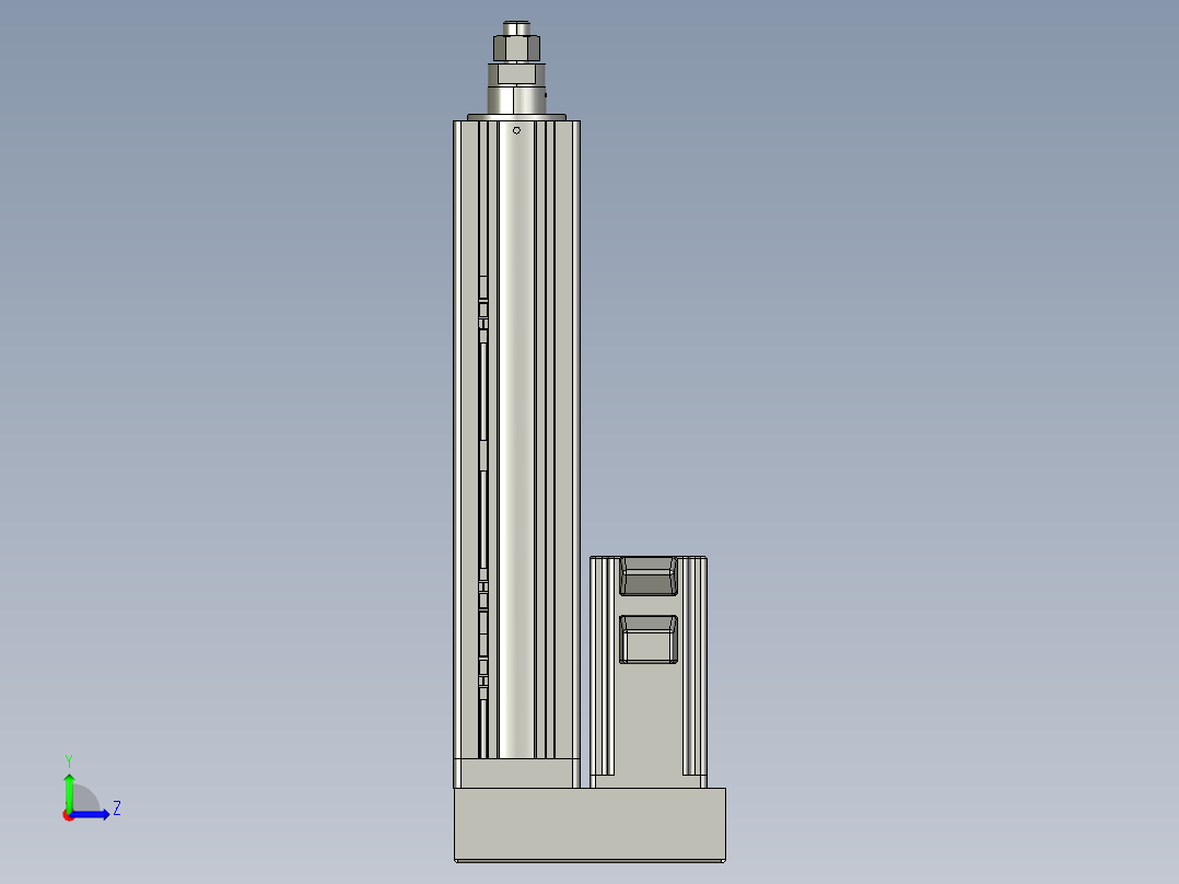 12VZ电动缸-VZ6-S200-BD左视图