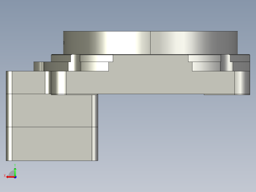中空旋转平台KFN130-10开键槽(14-35 50-3 4-5.5-70)后视缩略图