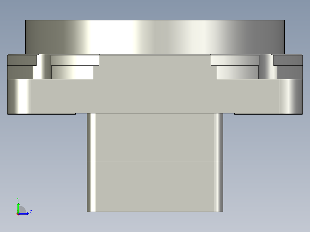 中空旋转平台KFN130-10开键槽(14-35 50-3 4-5.5-70)左视图