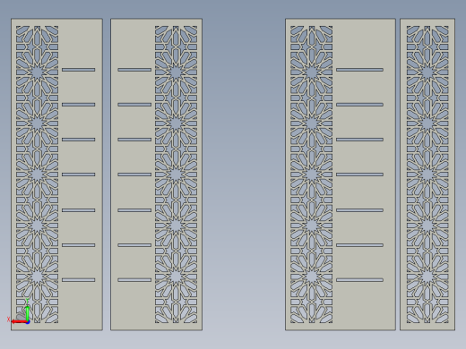 激光切割的门后视缩略图