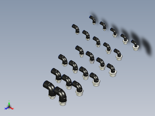 COTOVELO 90° MACHO.STEP正等轴测缩略图