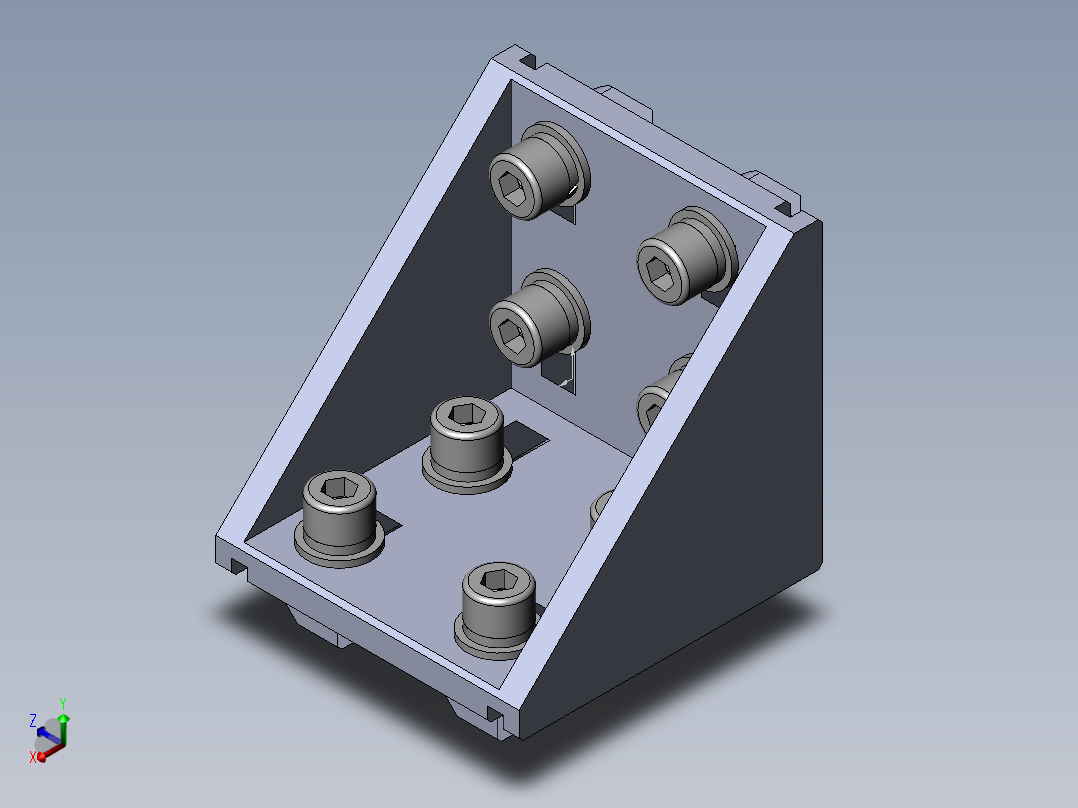 铝型材及其附件3.21.40.8080.STF正等轴测图