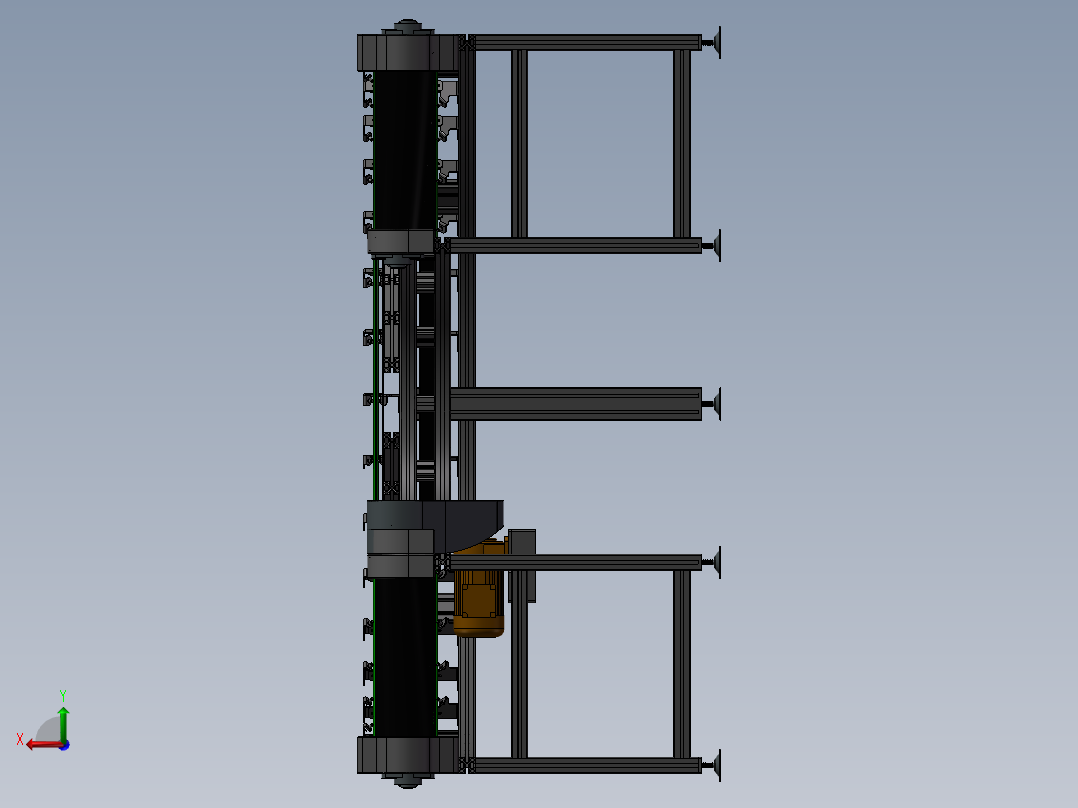 新型皮带转弯机（小日本的东西就是牛）后视图