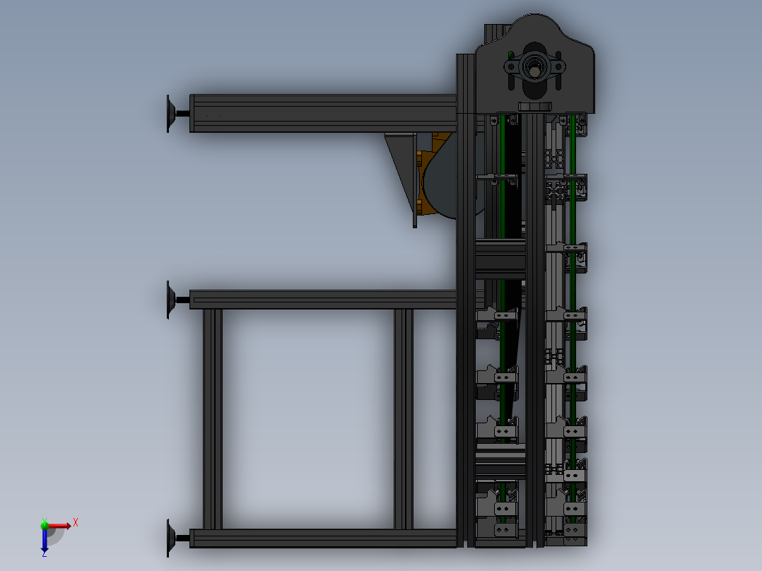 新型皮带转弯机（小日本的东西就是牛）俯视图