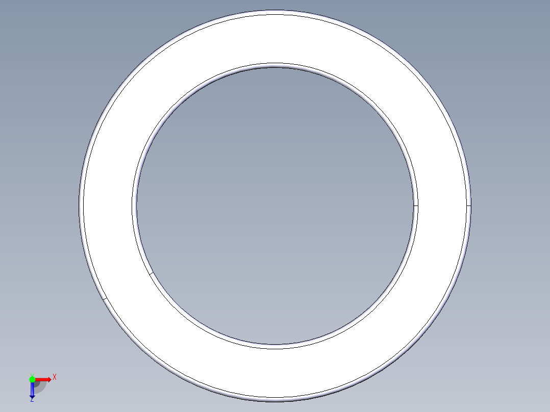 平面推力球轴承51112俯视图