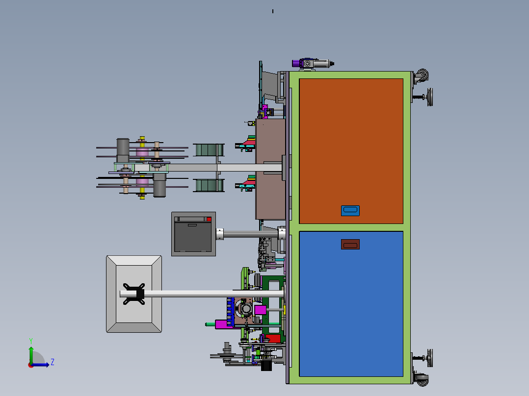 连接器插针包装机sw20左视图