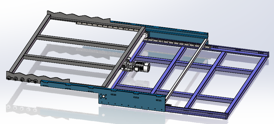 齿轮双伸缩机构