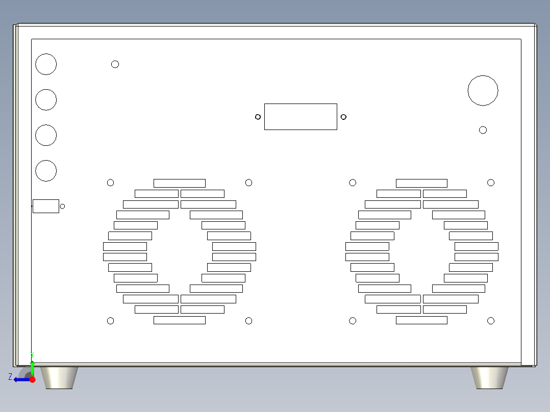 4KA液晶显示电源模型(1)右视图