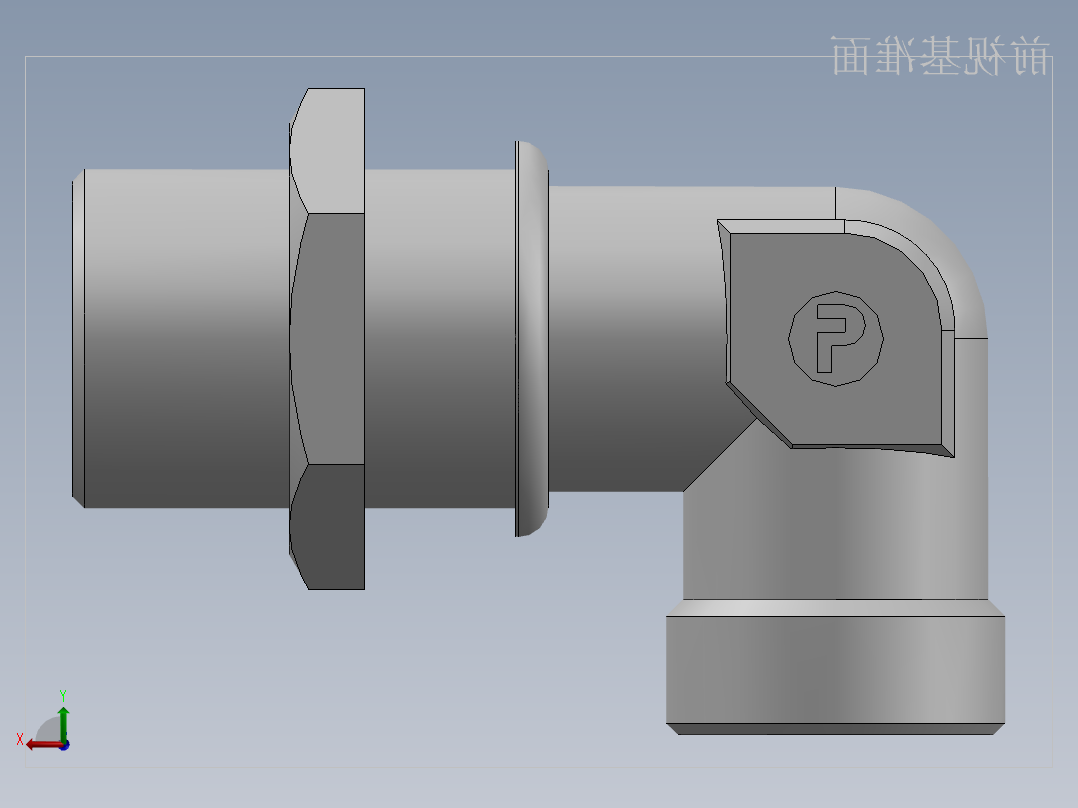 直角过板接头、6D9-36LN后视图