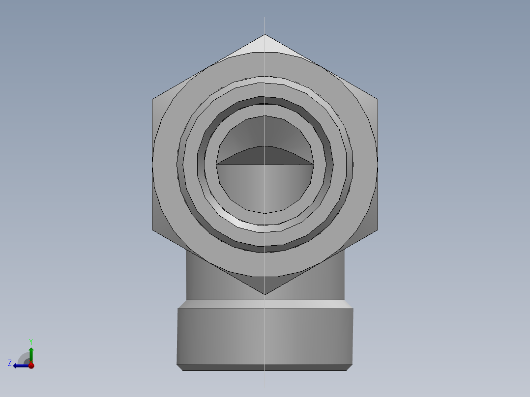 直角过板接头、6D9-36LN右视图