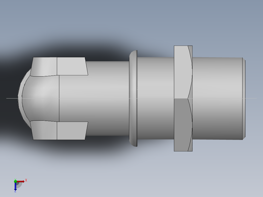 直角过板接头、6D9-36LN俯视图