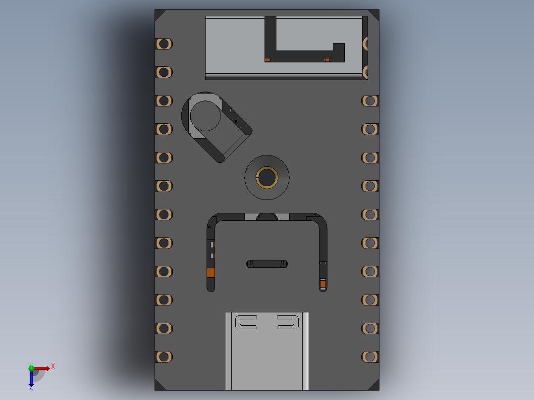 传感器(50)俯视图