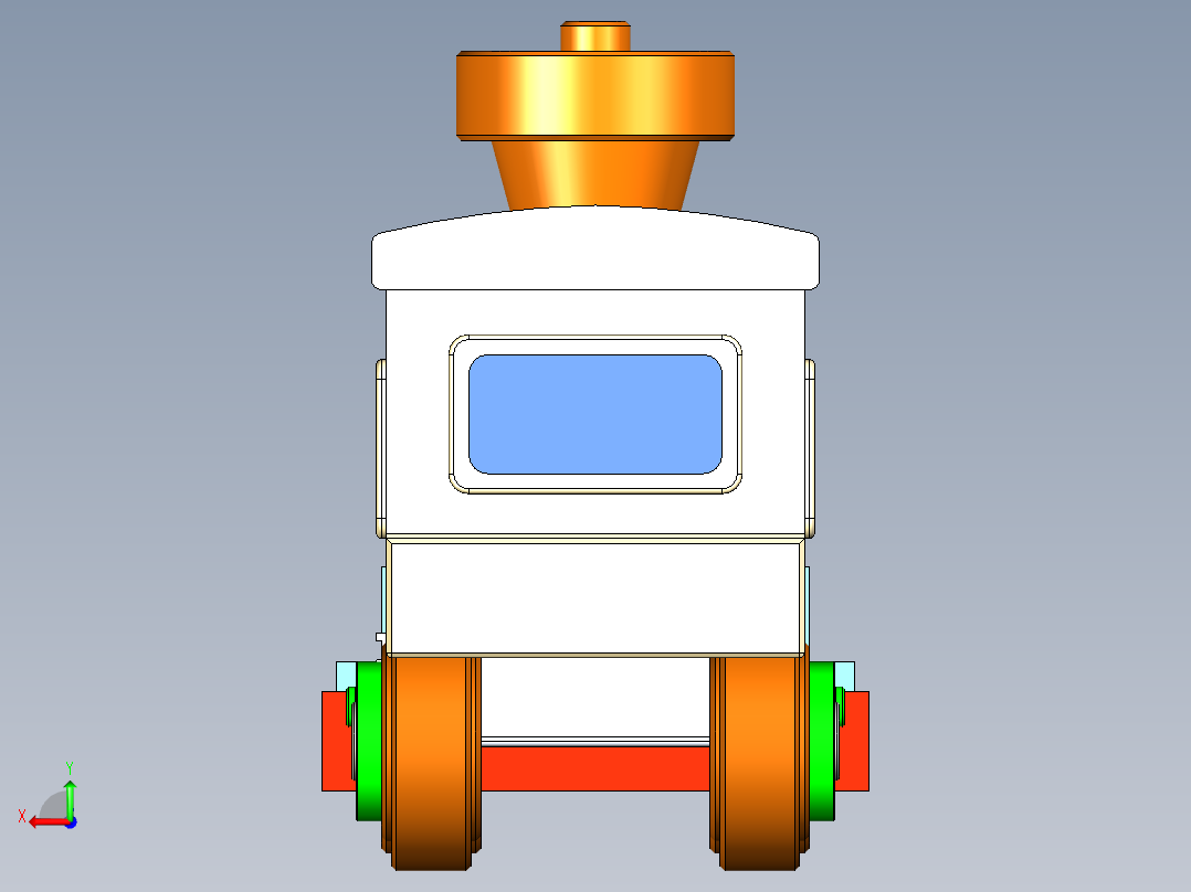 A2004466-火车头玩具后视图