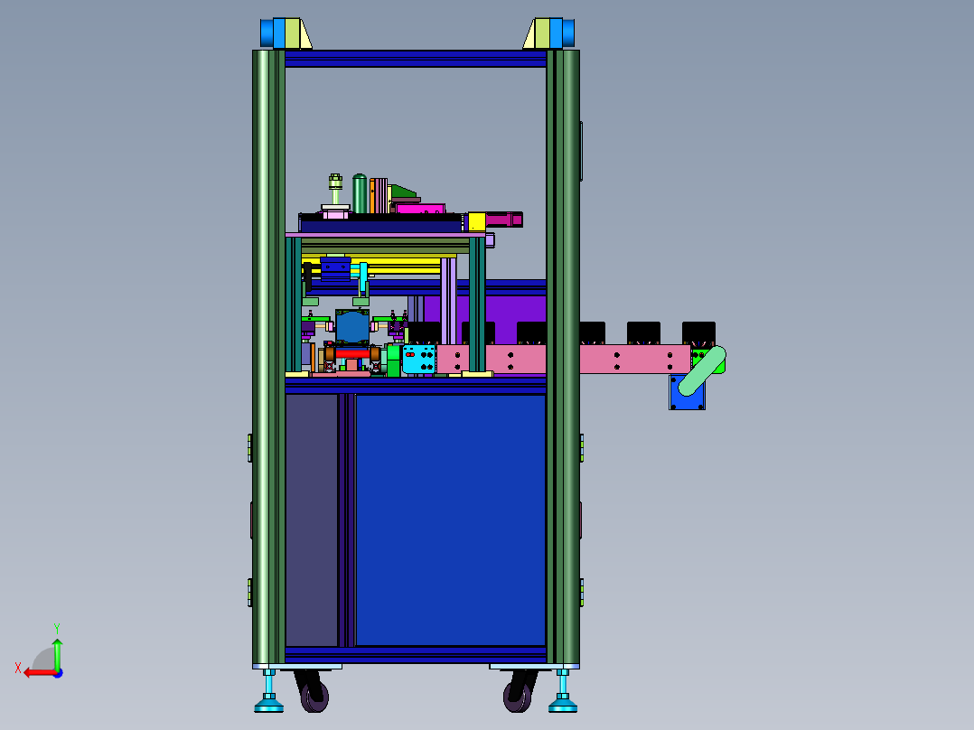 电脑拆散热片设备后视图