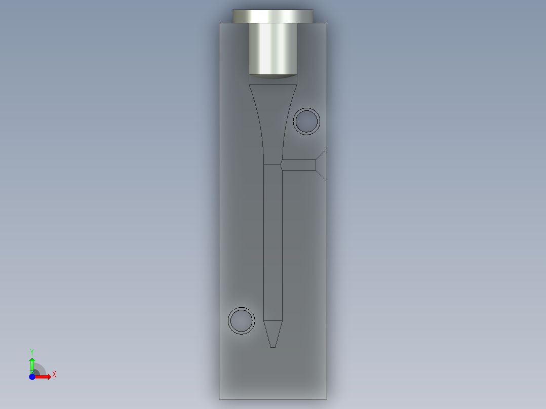 B3004476-高尔夫球座注塑模具前视图