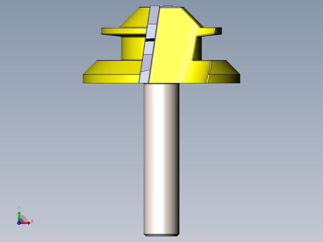 A2005321-45° 锁接斜切钻头 8 × 1-12前视图