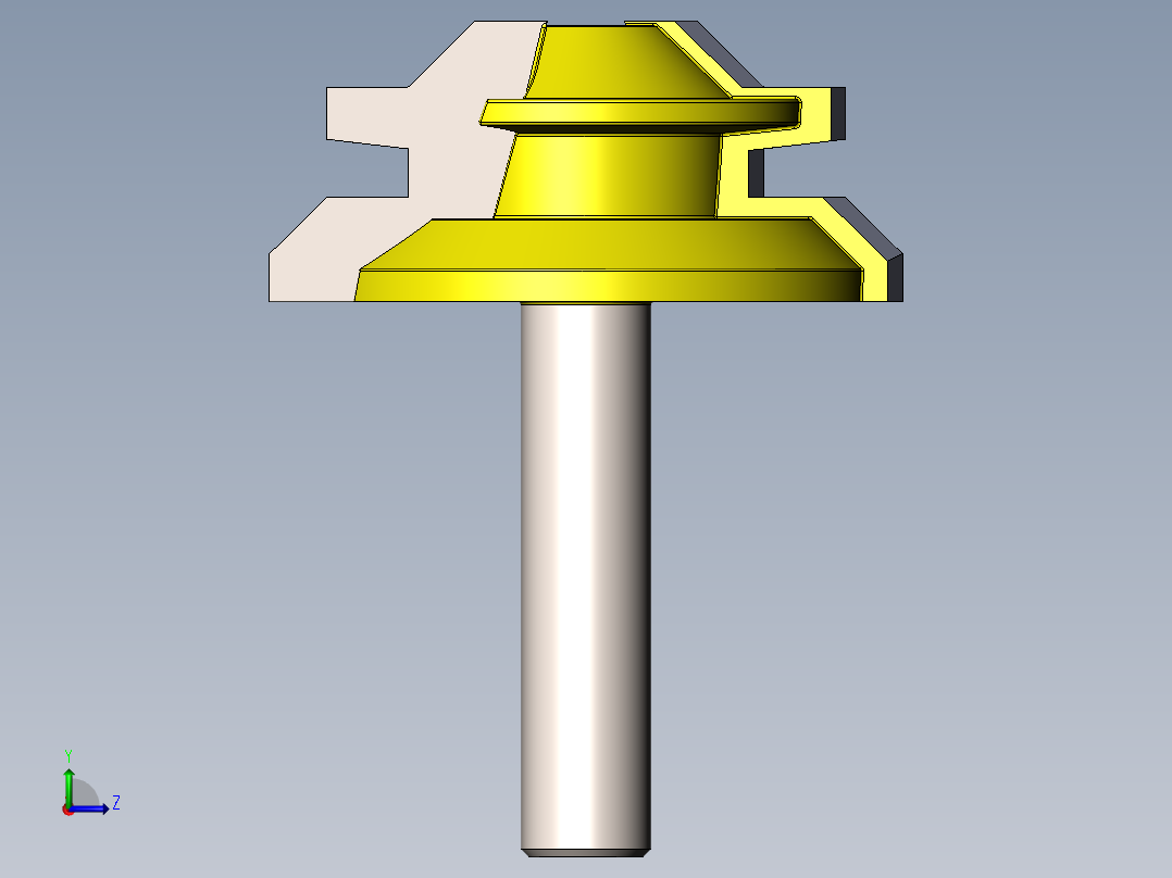 A2005321-45° 锁接斜切钻头 8 × 1-12左视图