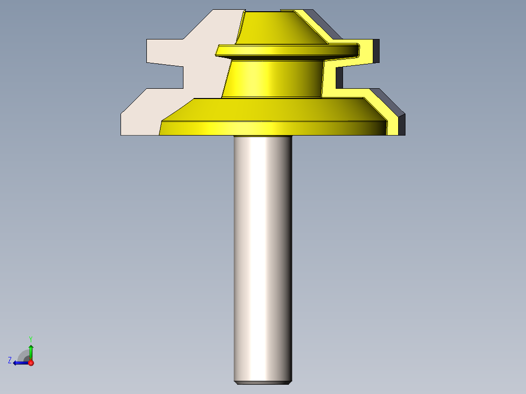 A2005321-45° 锁接斜切钻头 8 × 1-12右视图