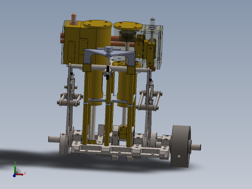 蒸汽机two-cylinder-vertical-steam-engine-1831-模型格式为 sw