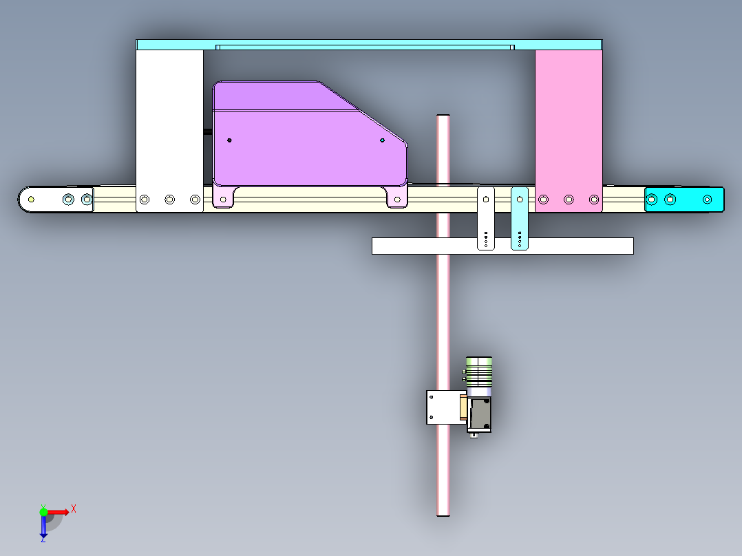 视觉拍照输送线俯视图