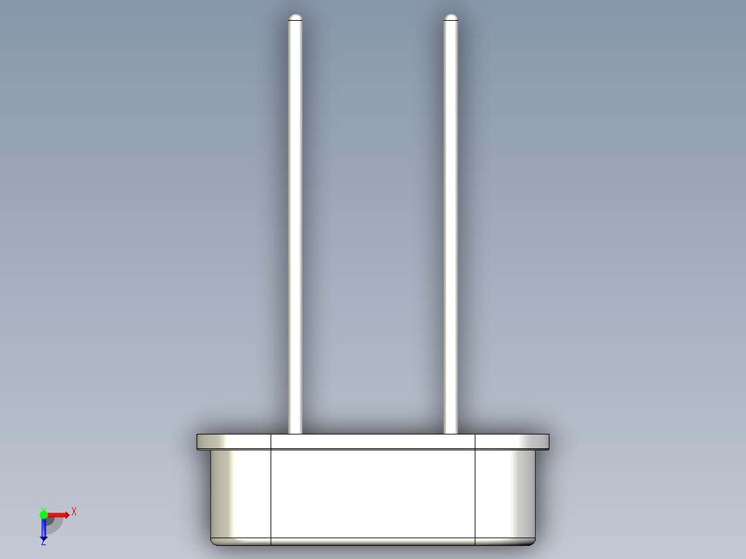 16.000MHz晶体俯视图